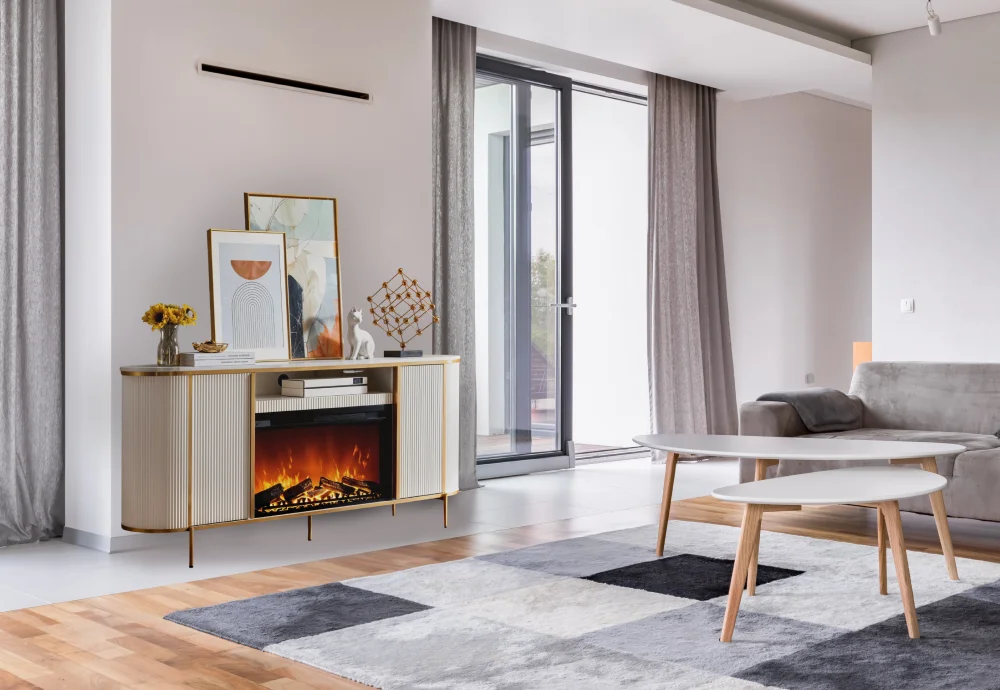 electric fireplace with remote control